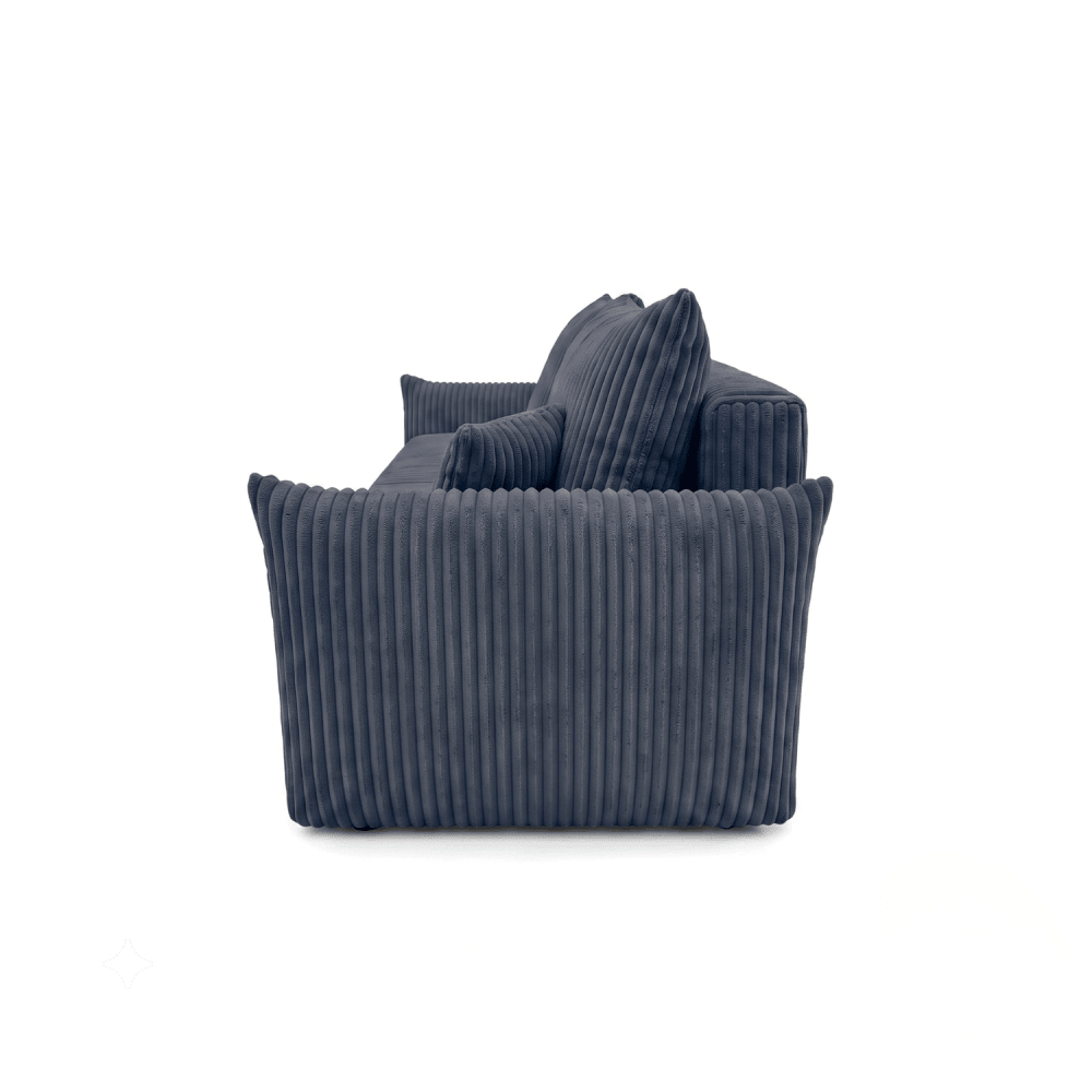 Sofa lova MELO – TILIA 77 · Mėlyna – vaizdas iš šono #spalva_tilia 77 · mėlyna