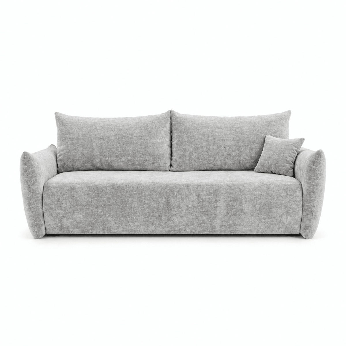 Sofa lova MELO – LUMO 65 · Šviesiai pilka – vaizdas iš priekio #spalva_lumo 65 · šviesiai pilka