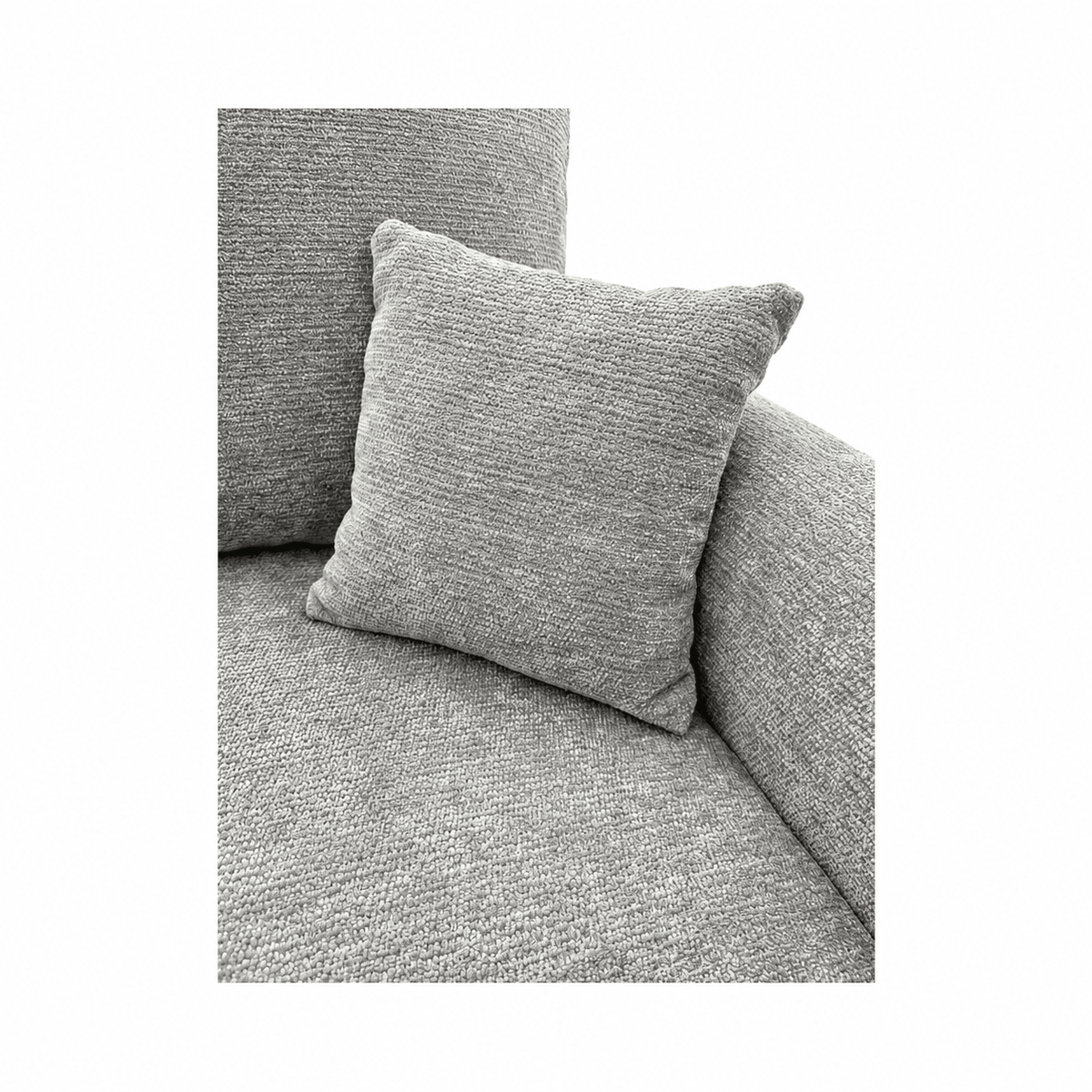 Sofa lova MELO – LUMO 65 · Šviesiai pilka – apmušalų ir konstrukcijos detalė #spalva_lumo 65 · šviesiai pilka