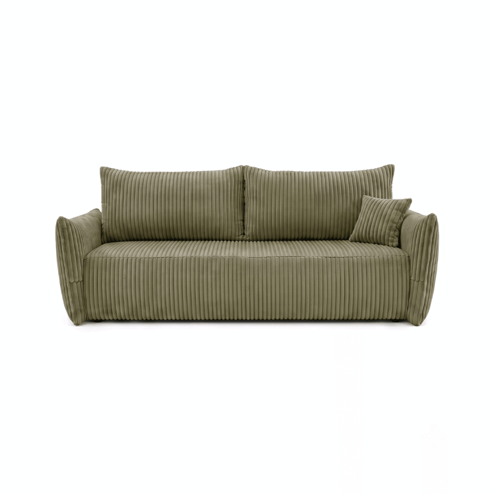 Sofa lova MELO – TILIA 37 · Žalia – vaizdas iš priekio #spalva_tilia 37 · žalia