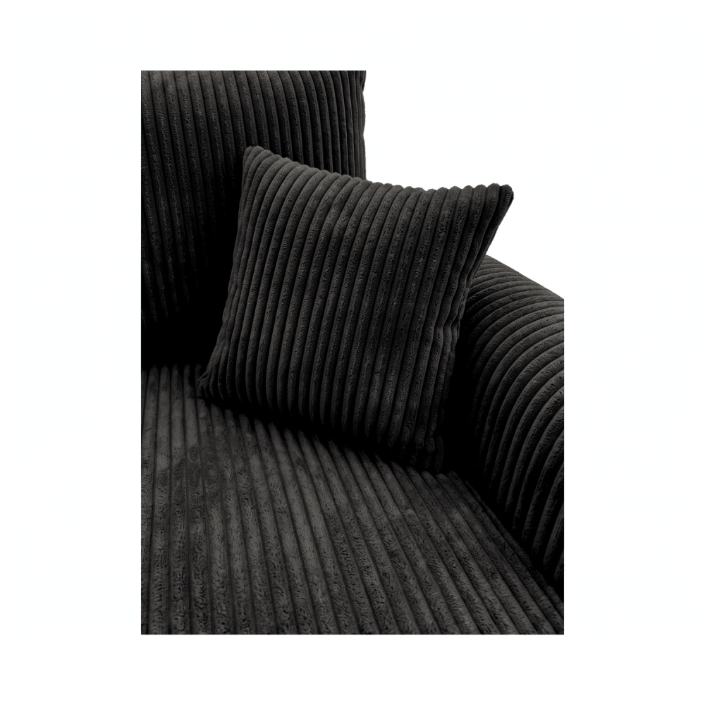 Sofa lova MELO – TILIA 100 · Juoda – apmušalų ir konstrukcijos detalė #spalva_tilia 100 · juoda