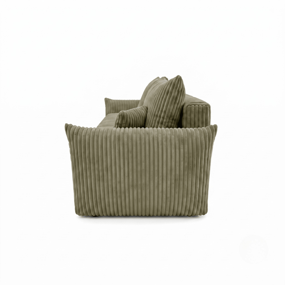 Sofa lova MELO – TILIA 37 · Žalia – vaizdas iš šono #spalva_tilia 37 · žalia