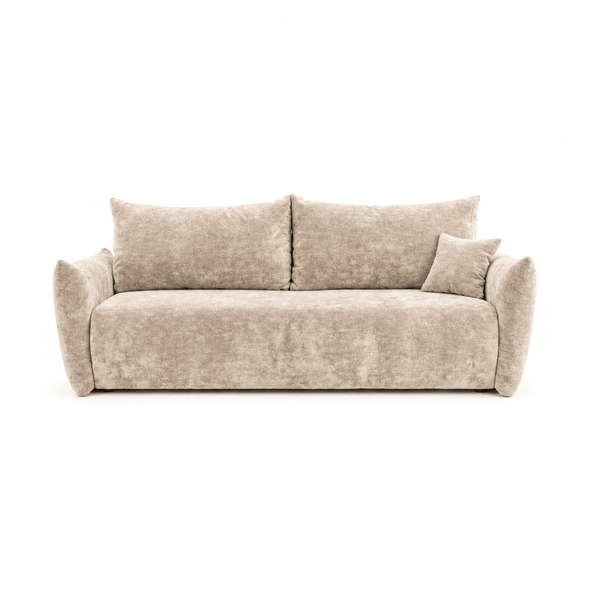 Sofa lova MELO – LUMO 55 · Smėlio – vaizdas iš priekio #spalva_lumo 55 · smėlio