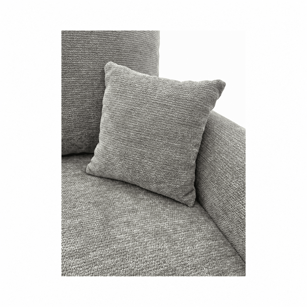 Sofa lova MELO – LUMO 70 · Tamsiai pilka – apmušalų ir konstrukcijos detalė #spalva_lumo 70 · tamsiai pilka