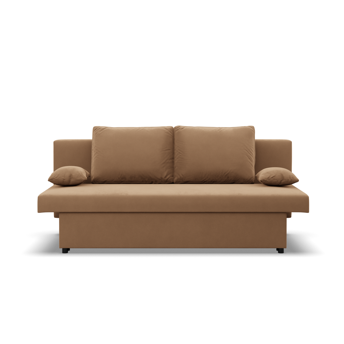 Sofa-lova NOLA – MIKRO 48 · Kapučino – vaizdas iš priekio #spalva_mikro 48 · kapučino