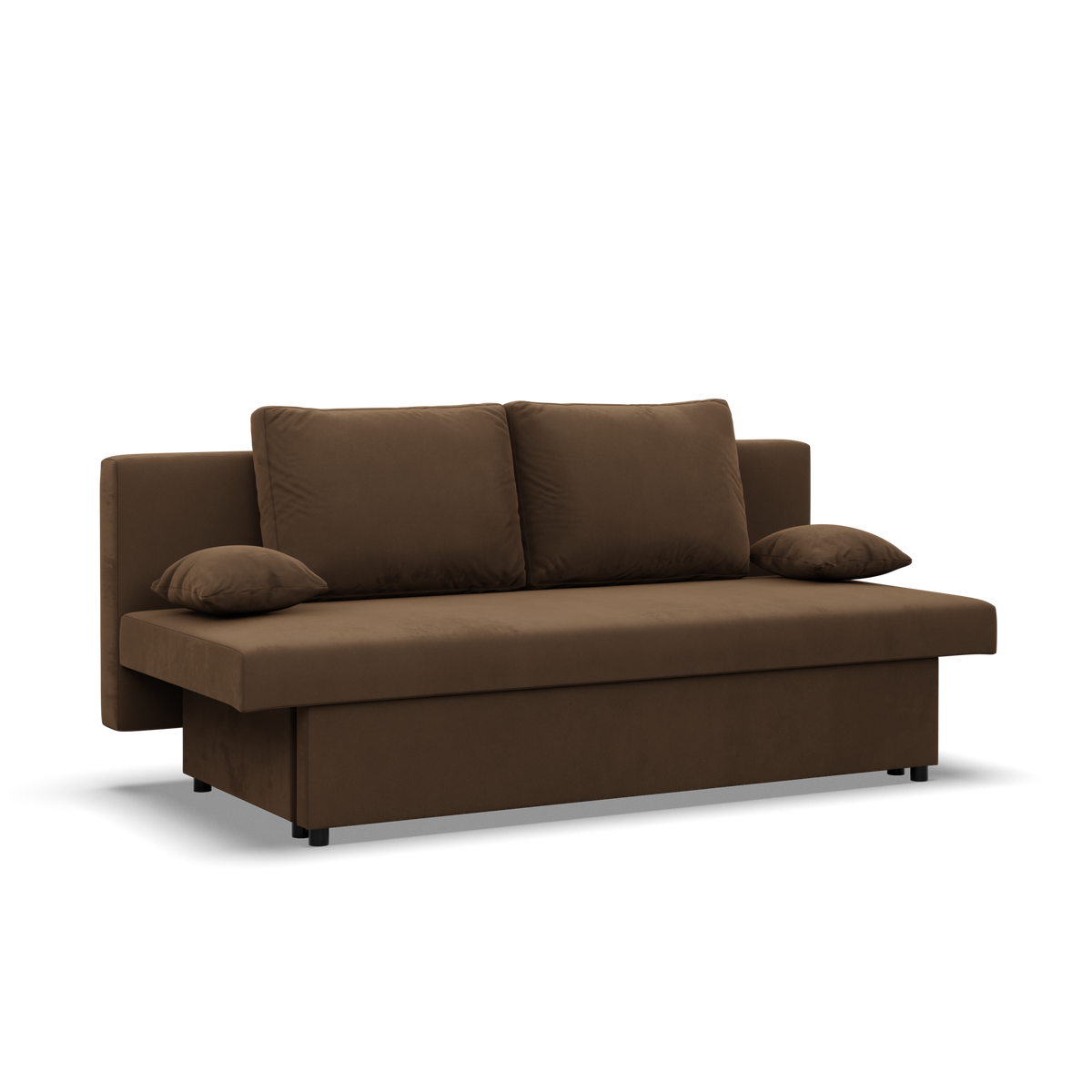 Sofa-lova NOLA – MIKRO 20 · Ruda – bendras vaizdas kitu kampu #spalva_mikro 20 · ruda