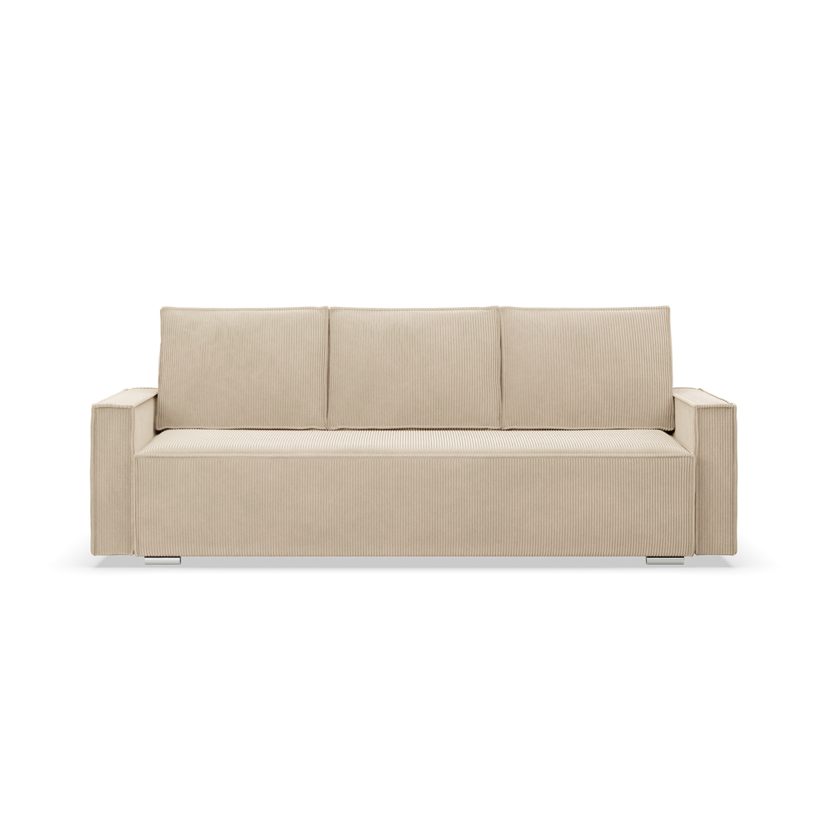 Sofa-lova NOTO – POSOS 100 · Smėlio – vaizdas iš priekio #spalva_posos 100 · smėlio