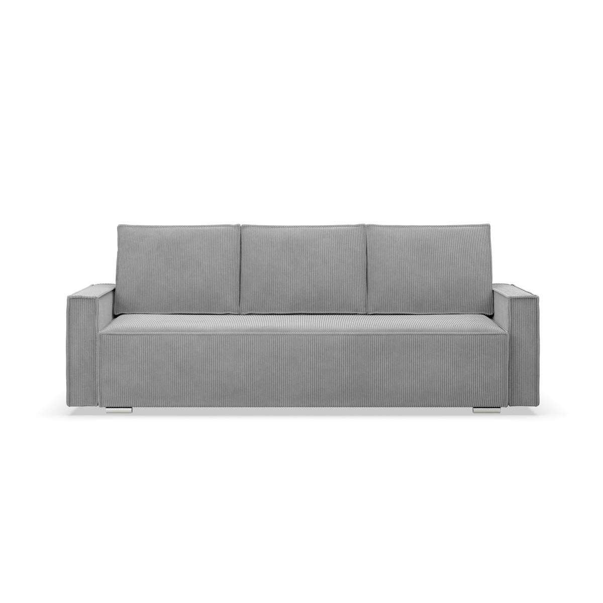 Sofa-lova NOTO – POSO 055 · Šviesiai pilka – vaizdas iš priekio #spalva_poso 055 · šviesiai pilka