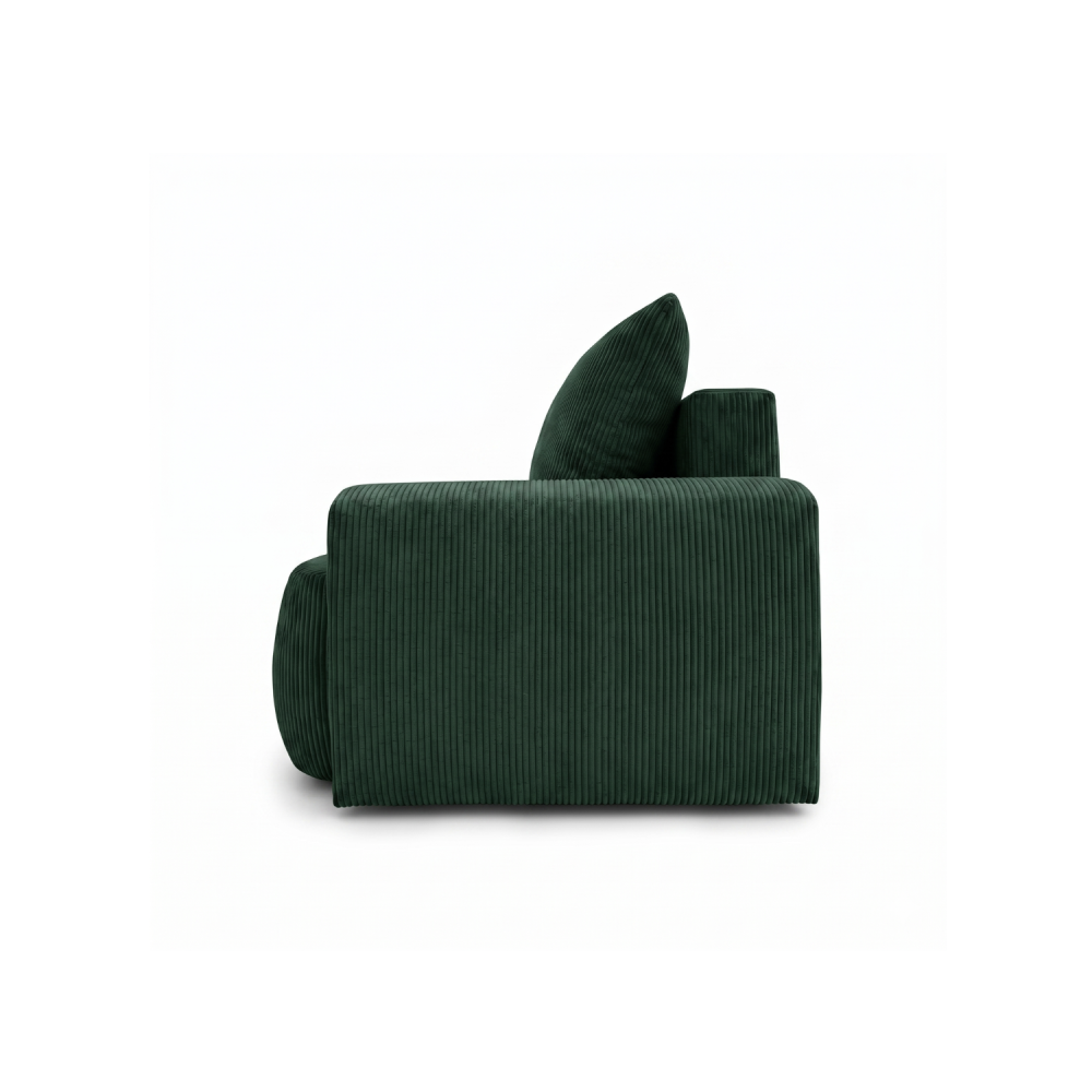 Sofa-lova ODEA – POSO 014 · Butelio žalia – vaizdas iš šono #spalva_poso 014 · butelio žalia