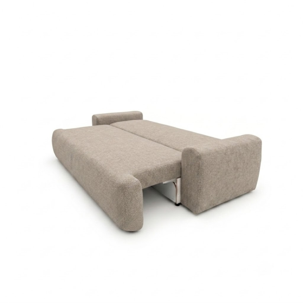 Sofa-lova ODEA – ARAGON 20 · Tamsiai smėlio – išskleista miegamoji dalis #spalva_aragon 20 · tamsiai smėlio
