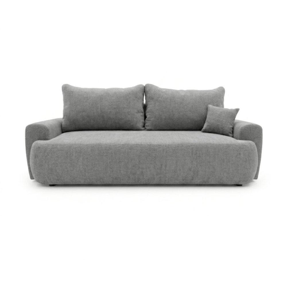 Sofa-lova ODEA – ARAGON 90 · Tamsiai pilka – vaizdas iš priekio #spalva_aragon 90 · tamsiai pilka