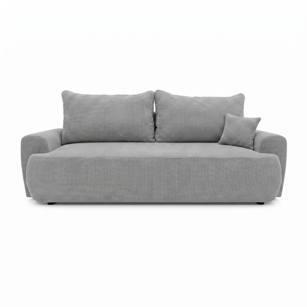 Sofa-lova ODEA – POSO 055 · Šviesiai pilka – vaizdas iš priekio #spalva_poso 055 · šviesiai pilka
