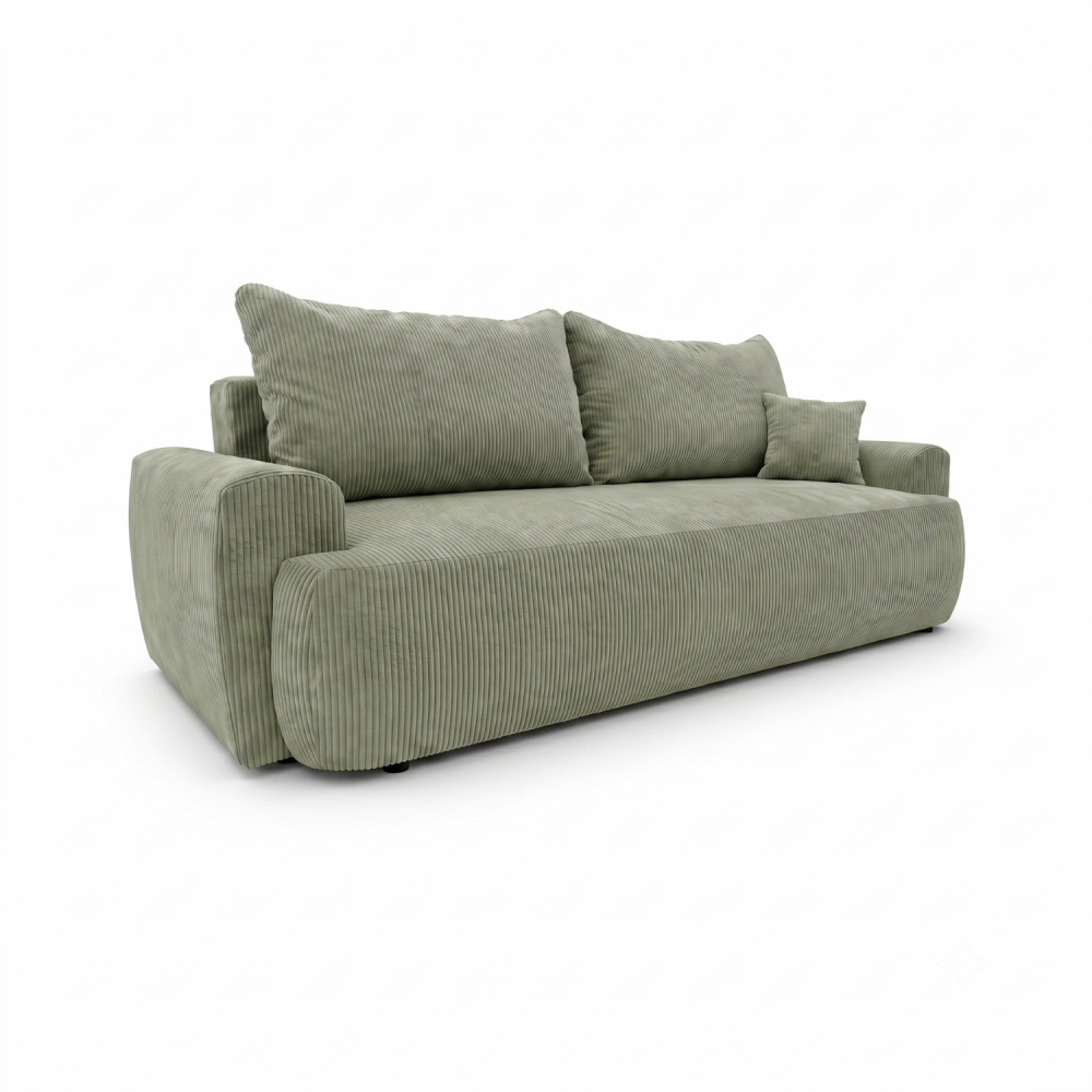 Sofa-lova ODEA – POSO 047 · Šviesiai žalia – bendras vaizdas kitu kampu #spalva_poso 047 · šviesiai žalia