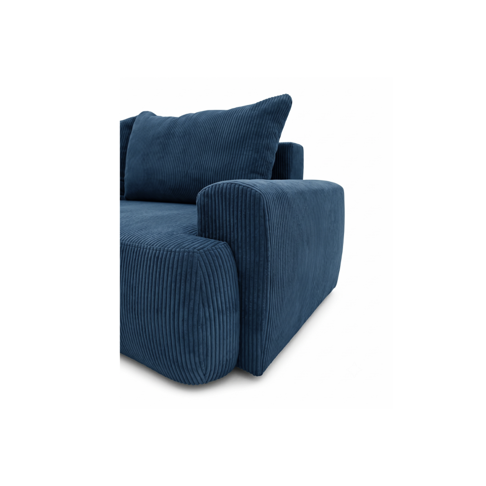 Sofa-lova ODEA – POSO 005 · Tamsiai mėlyna – apmušalų ir konstrukcijos detalė #spalva_poso 005 · tamsiai mėlyna