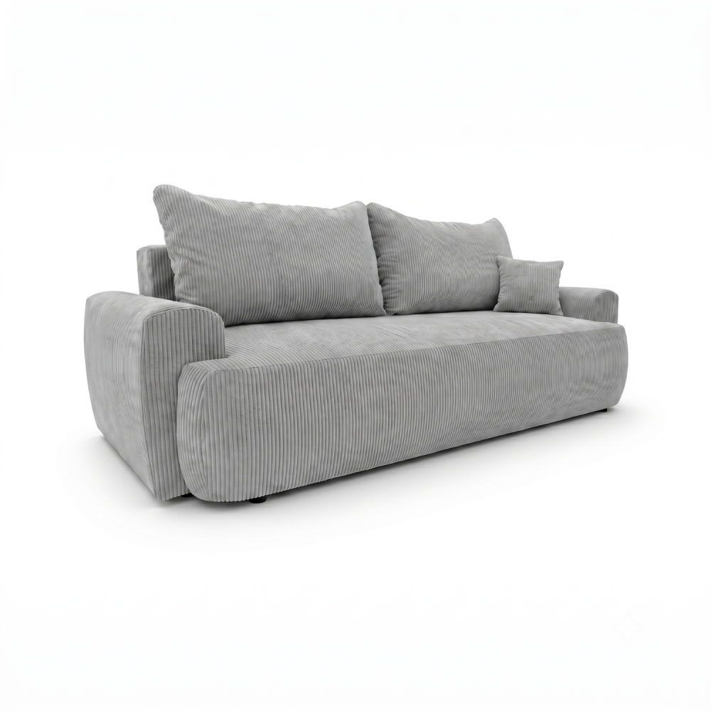 Sofa-lova ODEA – POSO 055 · Šviesiai pilka – bendras vaizdas kitu kampu #spalva_poso 055 · šviesiai pilka