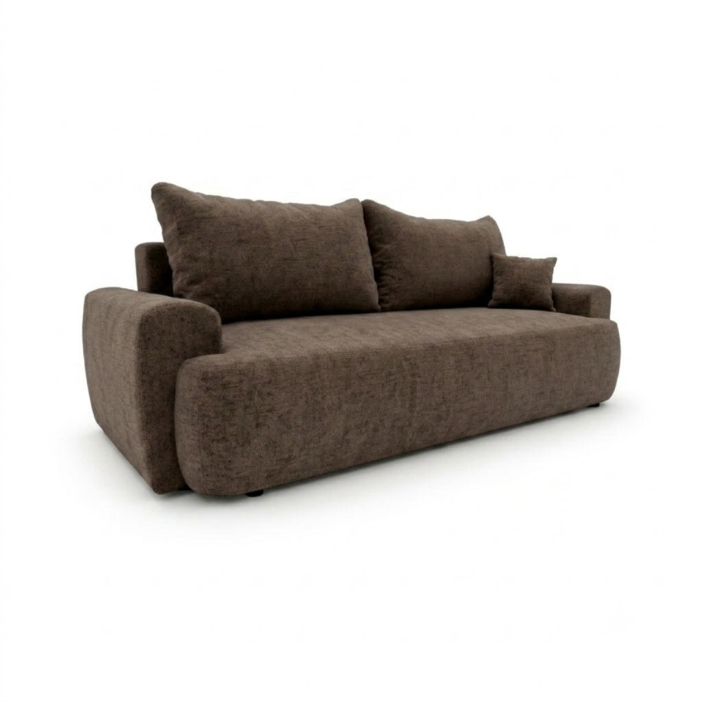 Sofa-lova ODEA – ARAGON 26 · Ruda – bendras vaizdas kitu kampu #spalva_aragon 26 · ruda