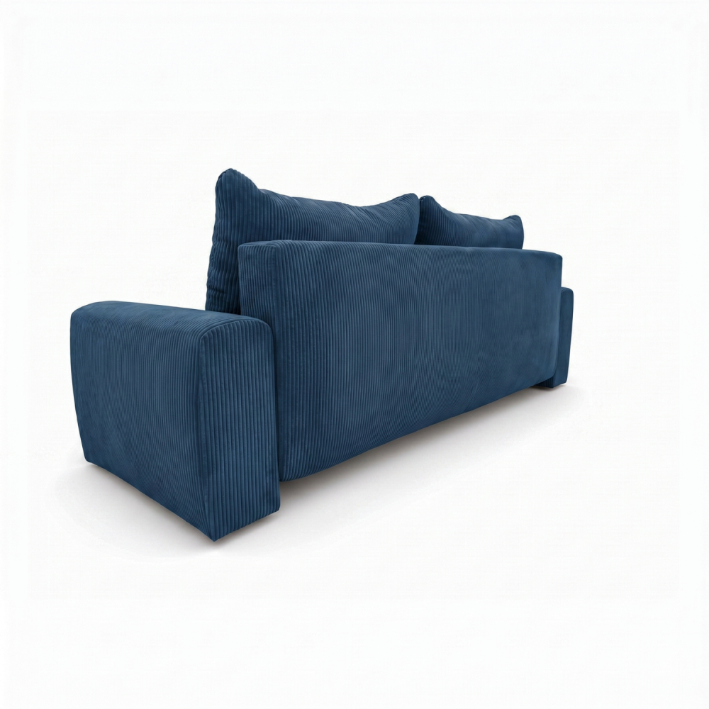 Sofa-lova ODEA – POSO 005 · Tamsiai mėlyna – vaizdas iš nugaros #spalva_poso 005 · tamsiai mėlyna