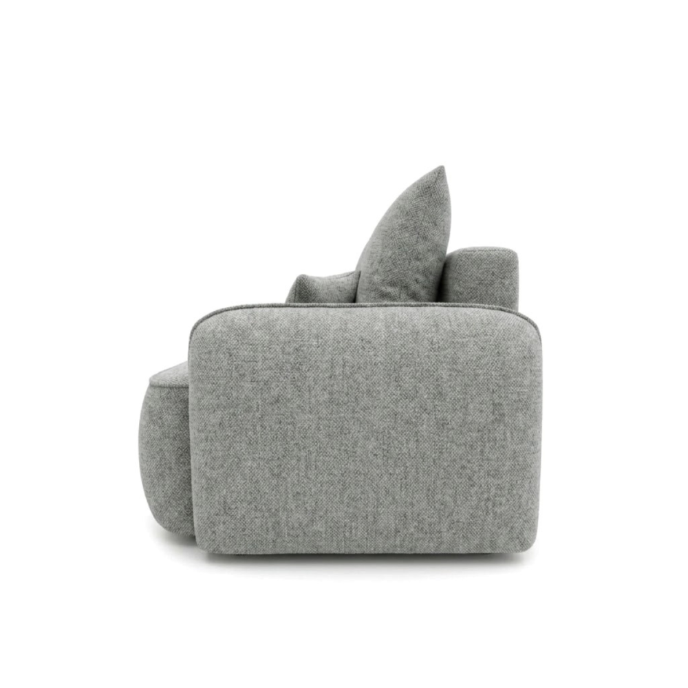 Sofa-lova OVELLA – ROBIN 4 · Šviesiai pilka – vaizdas iš šono #spalva_robin 4 · šviesiai pilka
