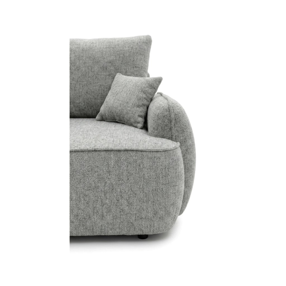 Sofa-lova OVELLA – ROBIN 4 · Šviesiai pilka – apmušalų ir konstrukcijos detalė #spalva_robin 4 · šviesiai pilka