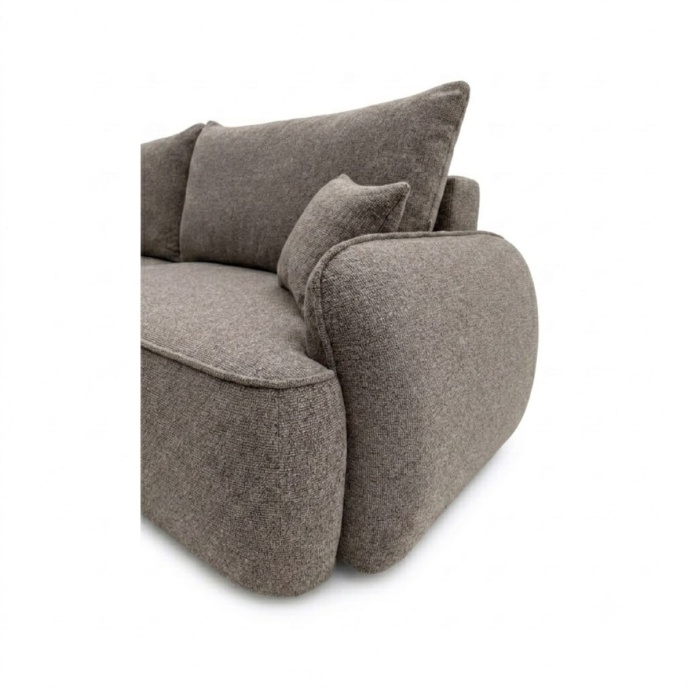 Sofa-lova OVELLA – ROBIN 12 · Ruda – apmušalų ir konstrukcijos detalė #spalva_robin 12 · ruda