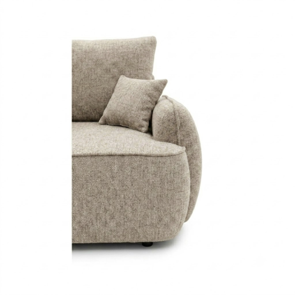 Sofa-lova OVELLA – ROBIN 8 · Tamsiai smėlio – apmušalų ir konstrukcijos detalė #spalva_robin 8 · tamsiai smėlio