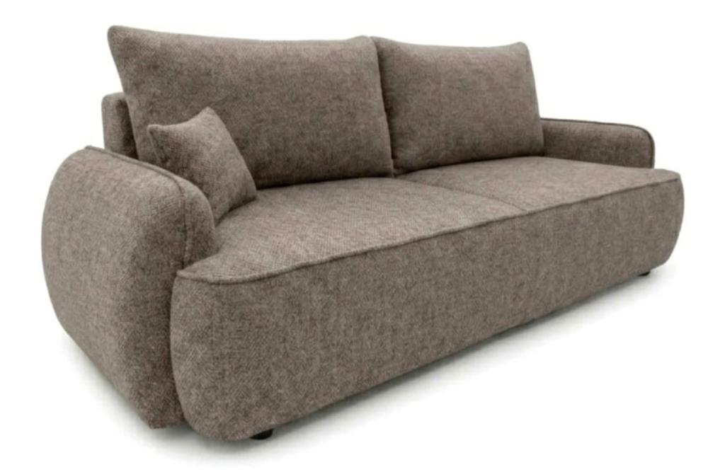 Sofa-lova OVELLA – ROBIN 12 · Ruda – bendras vaizdas kitu kampu #spalva_robin 12 · ruda