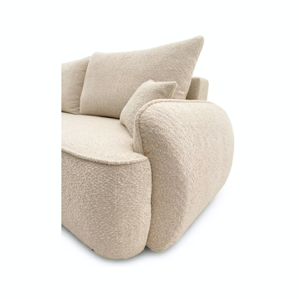 Sofa-lova OVELLA – CORAL 65 · Smėlio – apmušalų ir konstrukcijos detalė #spalva_coral 65 · smėlio