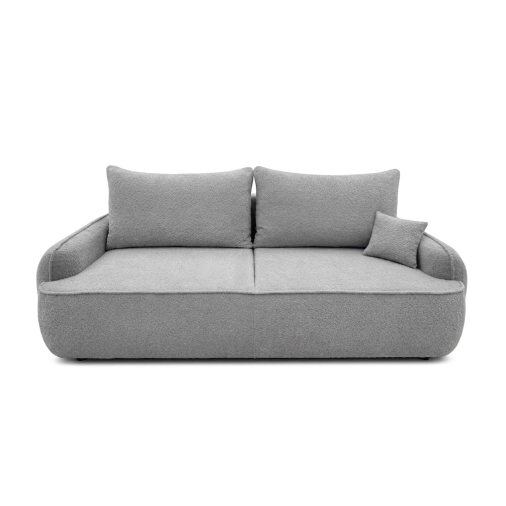 Sofa-lova OVELLA – CORAL 75 · Šviesiai pilka – vaizdas iš priekio #spalva_coral 75 · šviesiai pilka