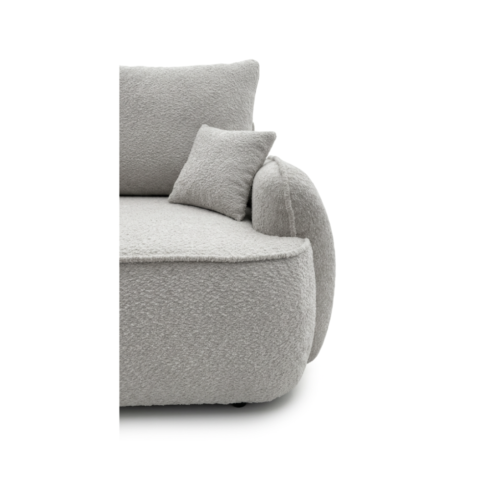 Sofa-lova OVELLA – CORAL 75 · Šviesiai pilka – apmušalų ir konstrukcijos detalė #spalva_coral 75 · šviesiai pilka