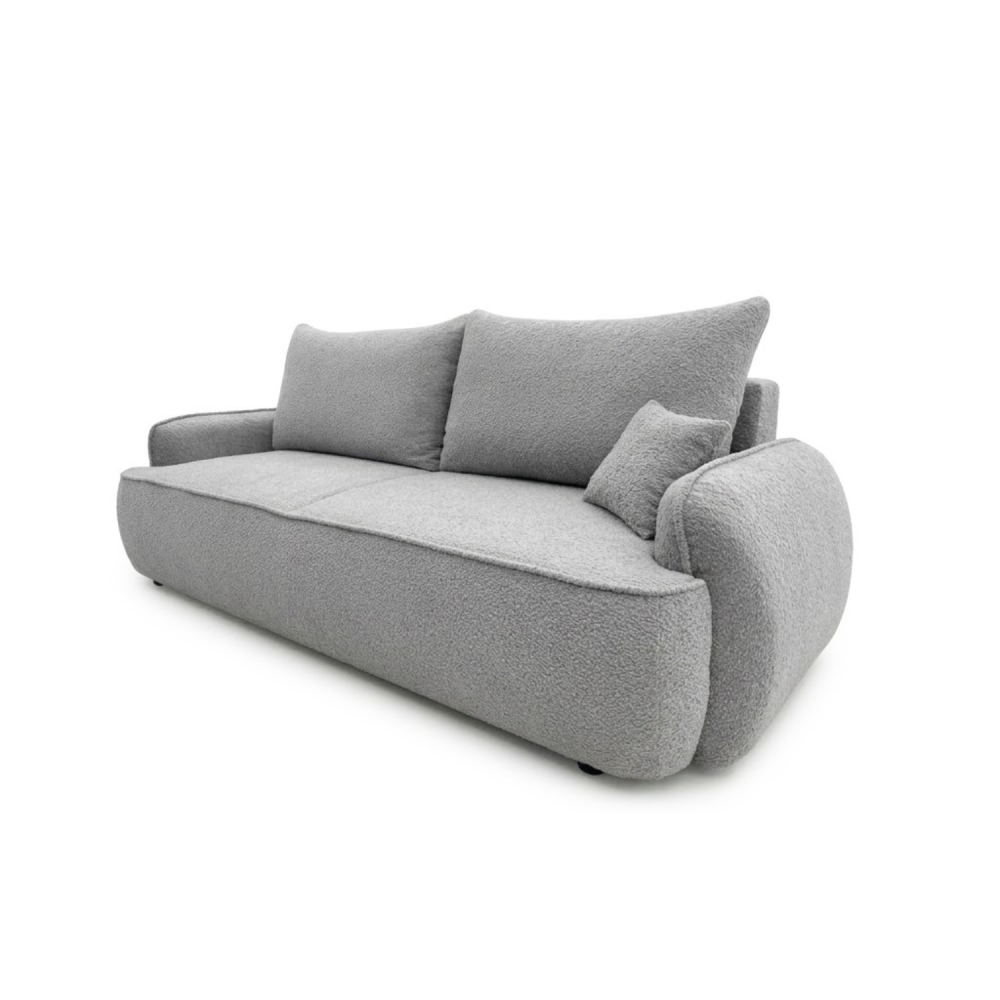 Sofa-lova OVELLA – CORAL 75 · Šviesiai pilka – bendras vaizdas kitu kampu #spalva_coral 75 · šviesiai pilka