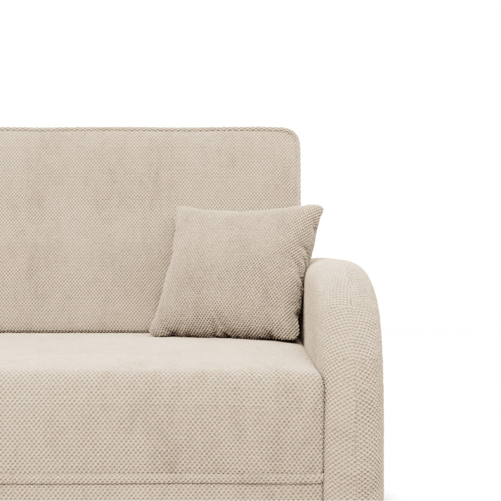 Sofa-lova SOMO – ONEGA 14 · Smėlio – apmušalų ir konstrukcijos detalė #spalva_onega 14 · smėlio