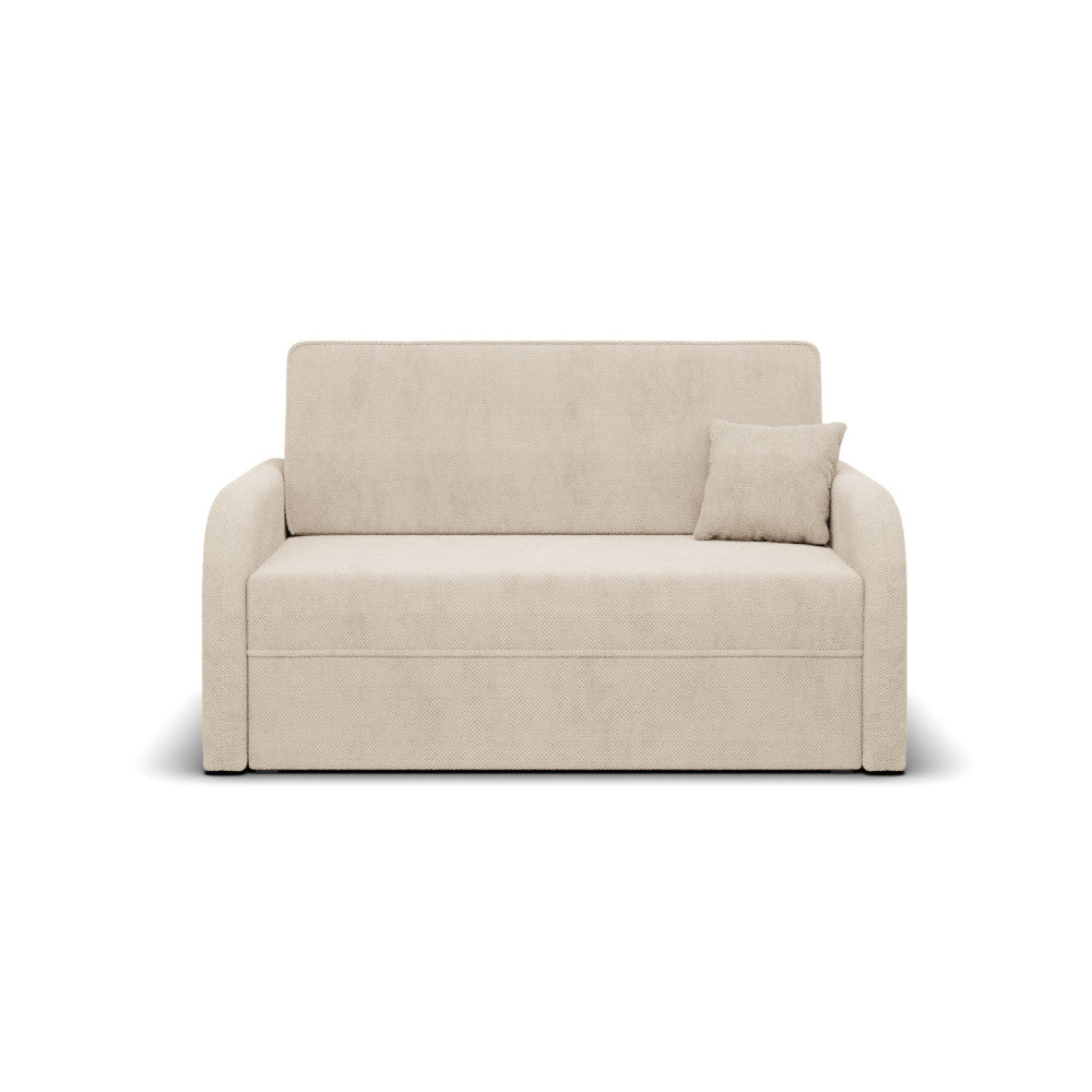 Sofa-lova SOMO – ONEGA 14 · Smėlio – vaizdas iš priekio #spalva_onega 14 · smėlio