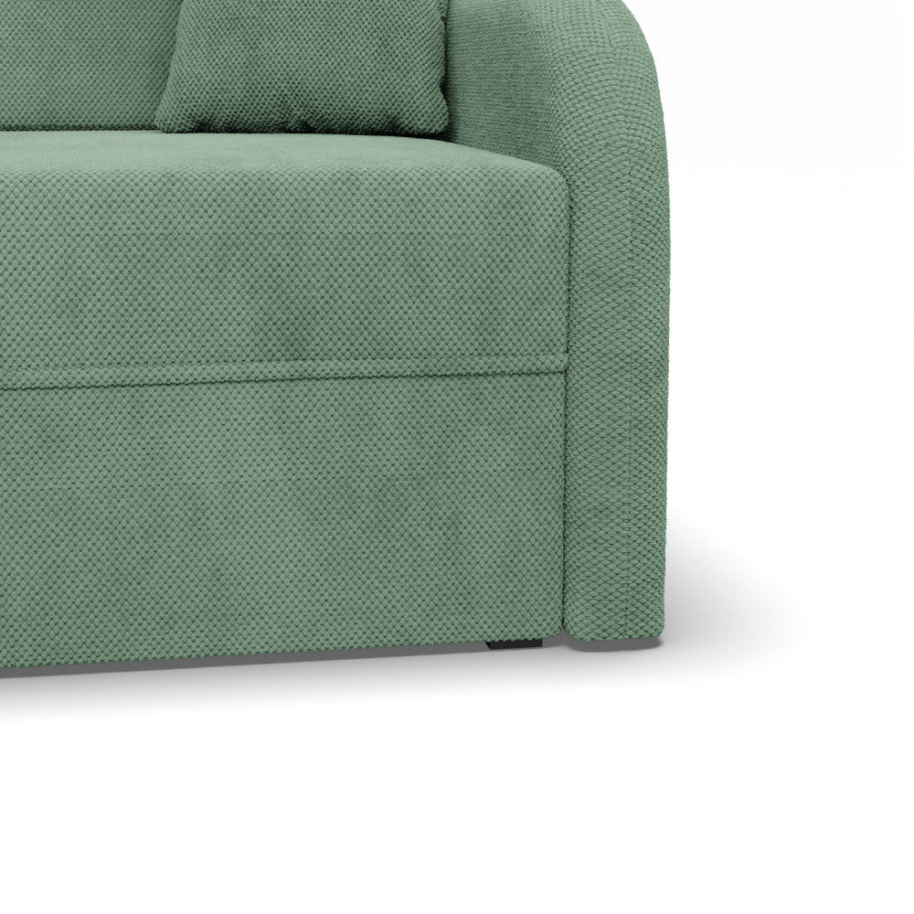 Sofa-lova SOMO – ONEGA 25 · Šviesiai žalia – apmušalų ir konstrukcijos detalė #spalva_onega 25 · šviesiai žalia