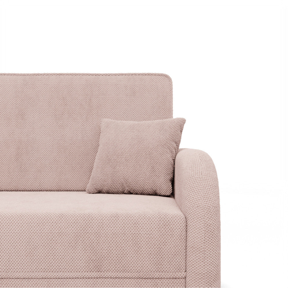 Sofa-lova SOMO – ONEGA 15 · Rožinė – apmušalų ir konstrukcijos detalė #spalva_onega 15 · rožinė