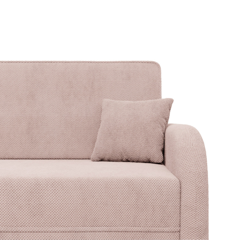 Sofa-lova SOMO – ONEGA 15 · Rožinė – apmušalų ir konstrukcijos detalė #spalva_onega 15 · rožinė