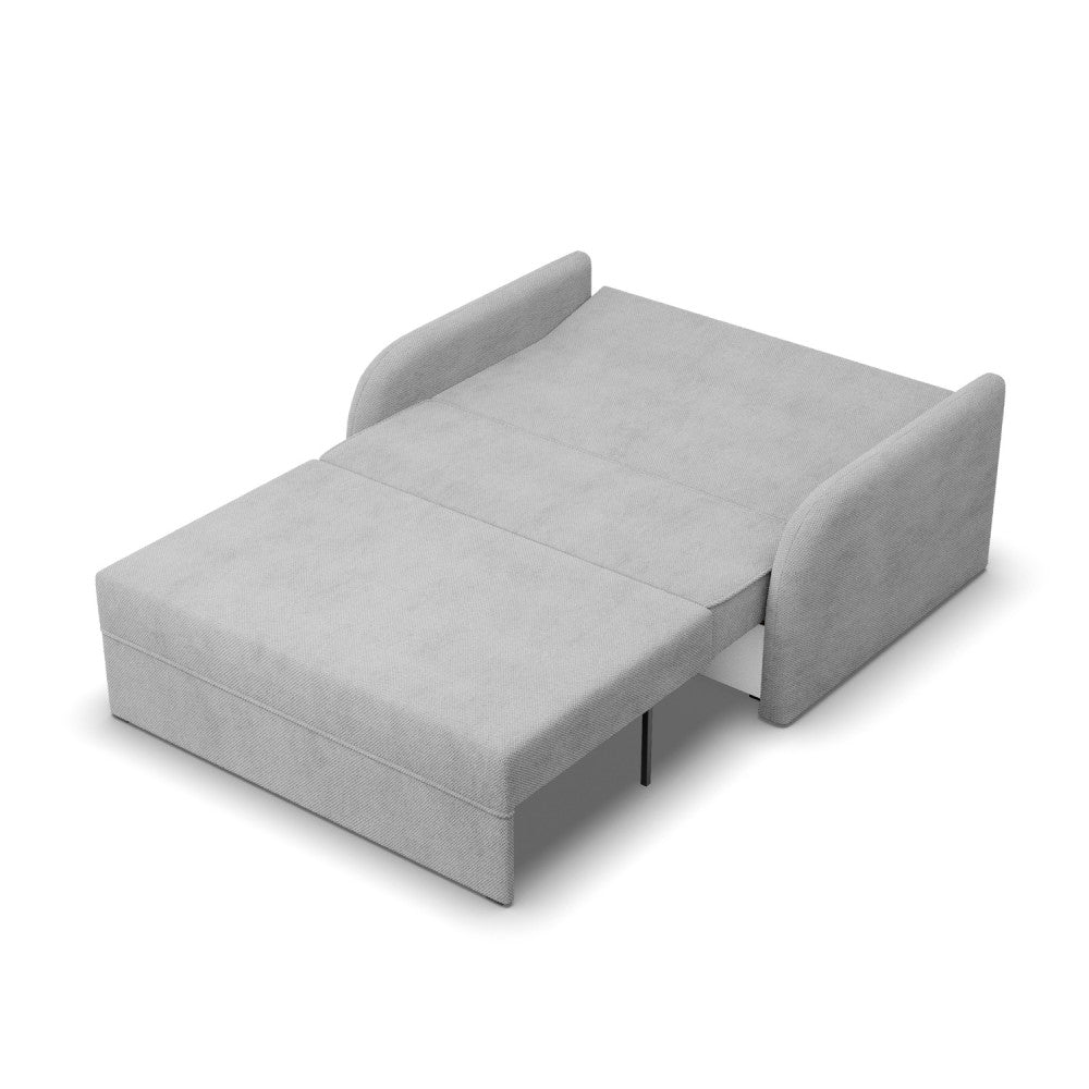 Sofa-lova SOMO – ONEGA 8 · Šviesiai pilka – išskleista miegamoji dalis #spalva_onega 8 · šviesiai pilka