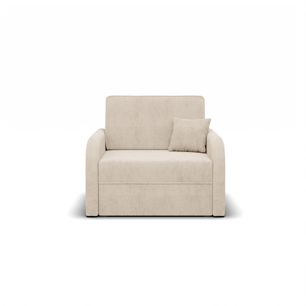 Sofa-lova SOMO – ONEGA 14 · Smėlio – vaizdas iš priekio #spalva_onega 14 · smėlio