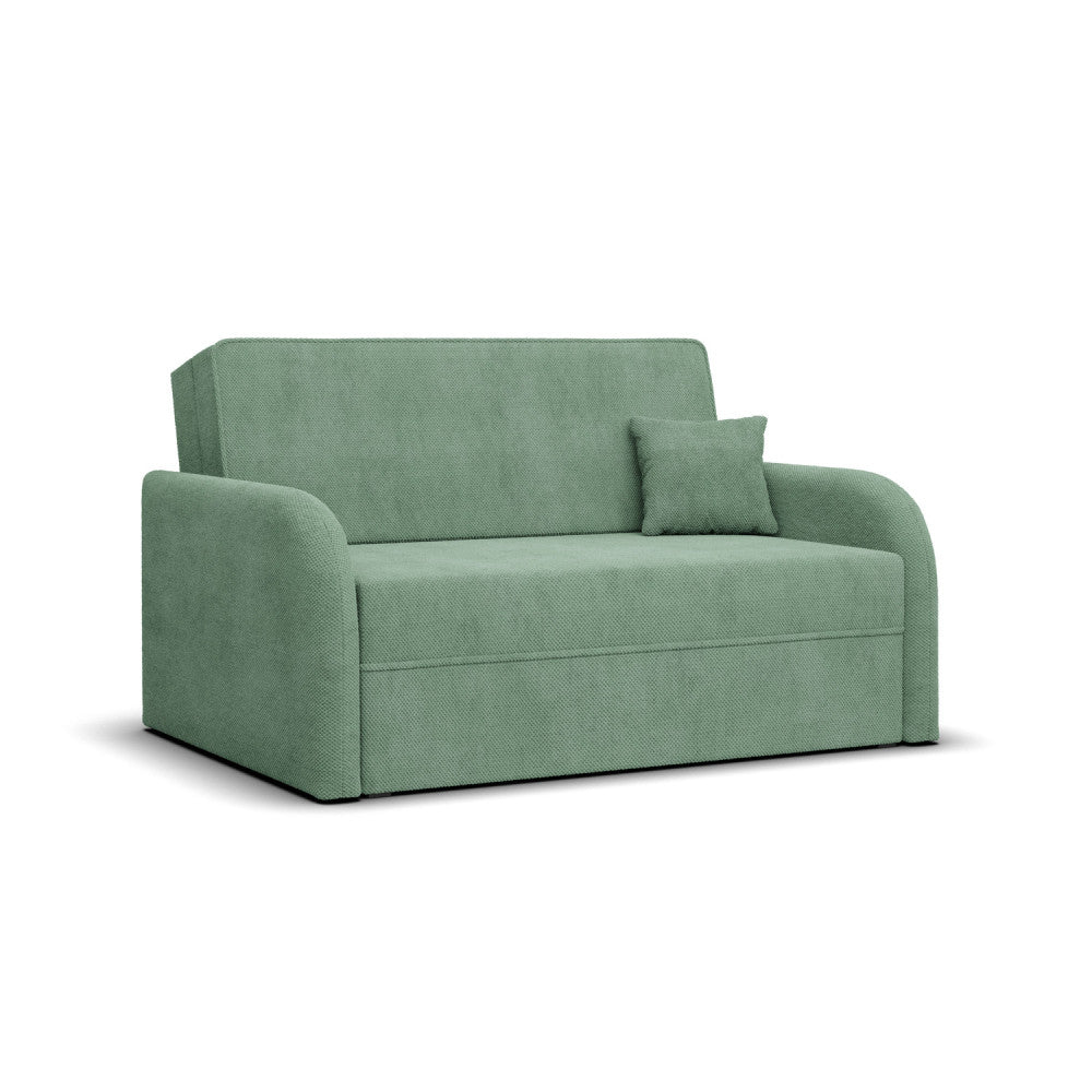 Sofa-lova SOMO – ONEGA 25 · Šviesiai žalia – bendras vaizdas kitu kampu #spalva_onega 25 · šviesiai žalia