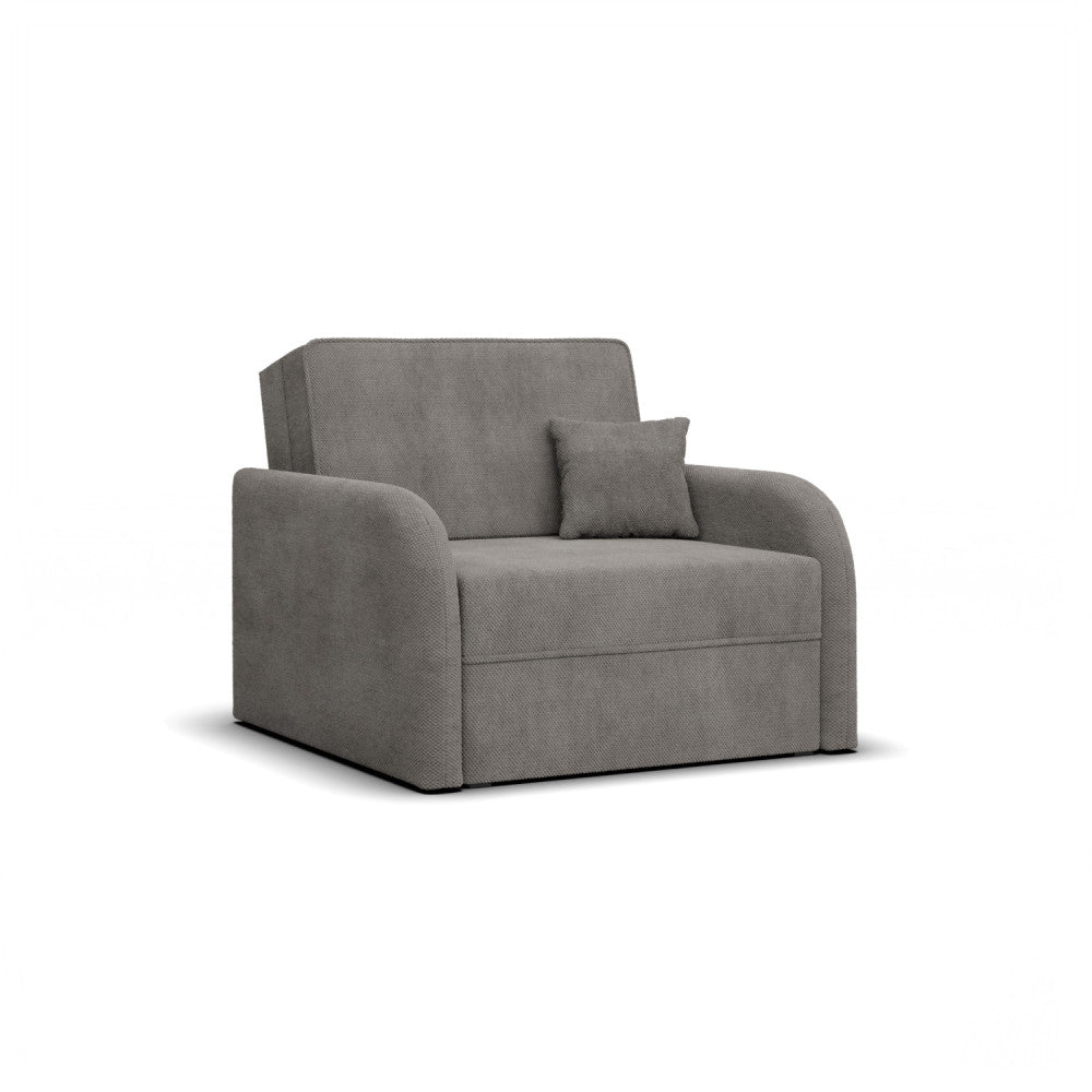 Sofa-lova SOMO – ONEGA 7 · Tamsiai pilka – bendras vaizdas kitu kampu #spalva_onega 7 · tamsiai pilka