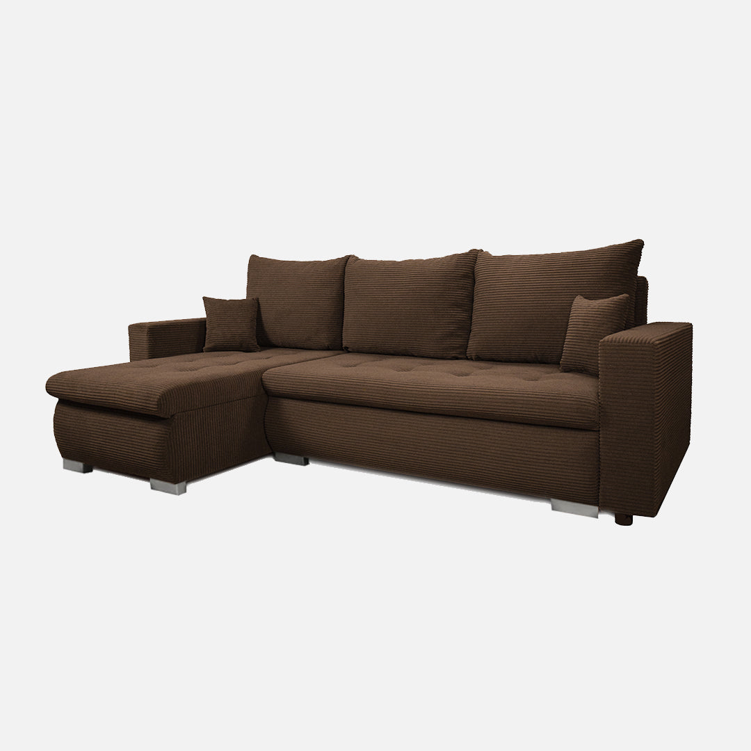 minkstas kampas skirtas salionui modernaus dizaino, pas mus juos patogiau pirkti sofa lova