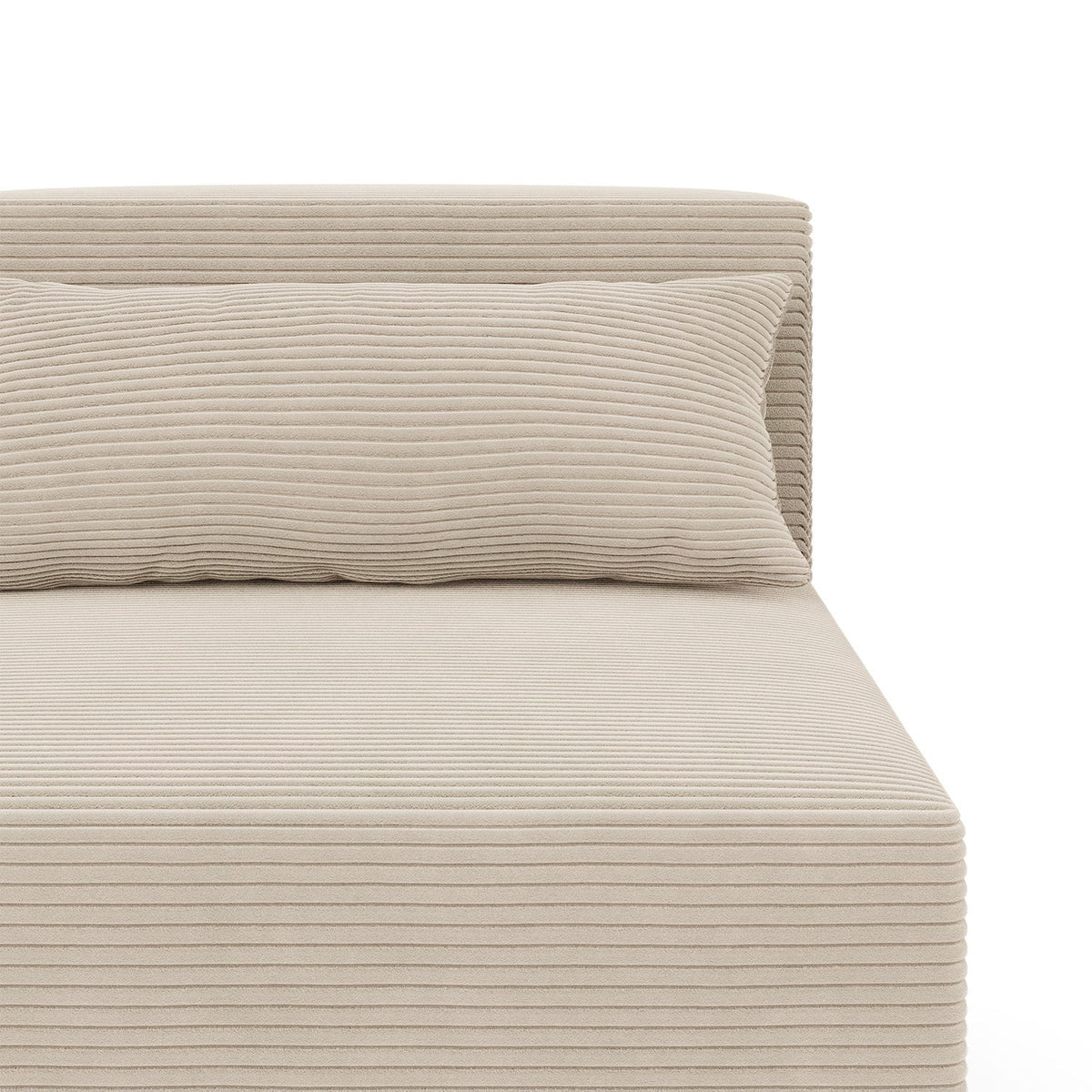 Modulinis fotelis NOVA – POSO 100 – audinio ir konstrukcijos detalės #spalva_poso 100