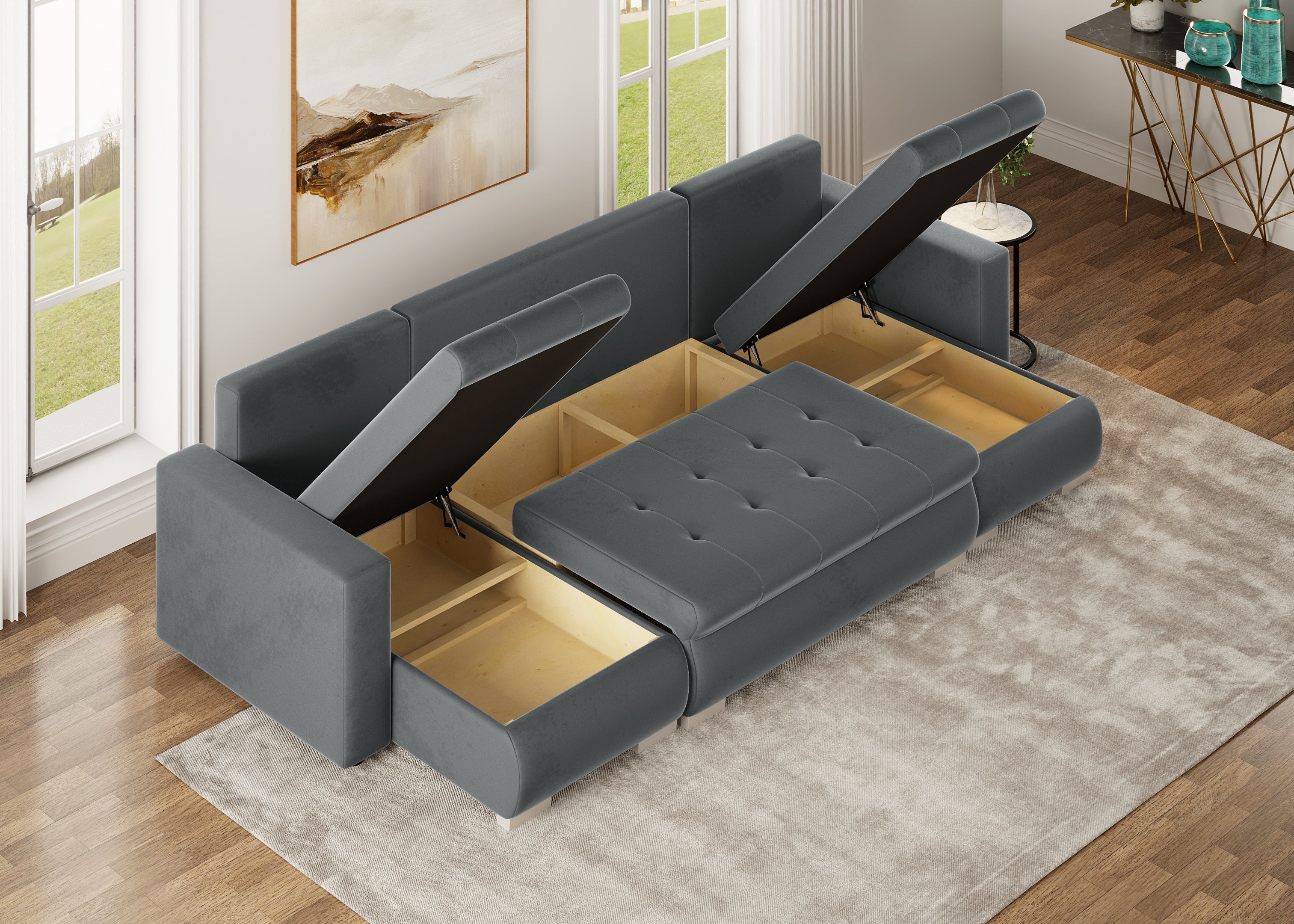 Minkštas kampas LOKO U