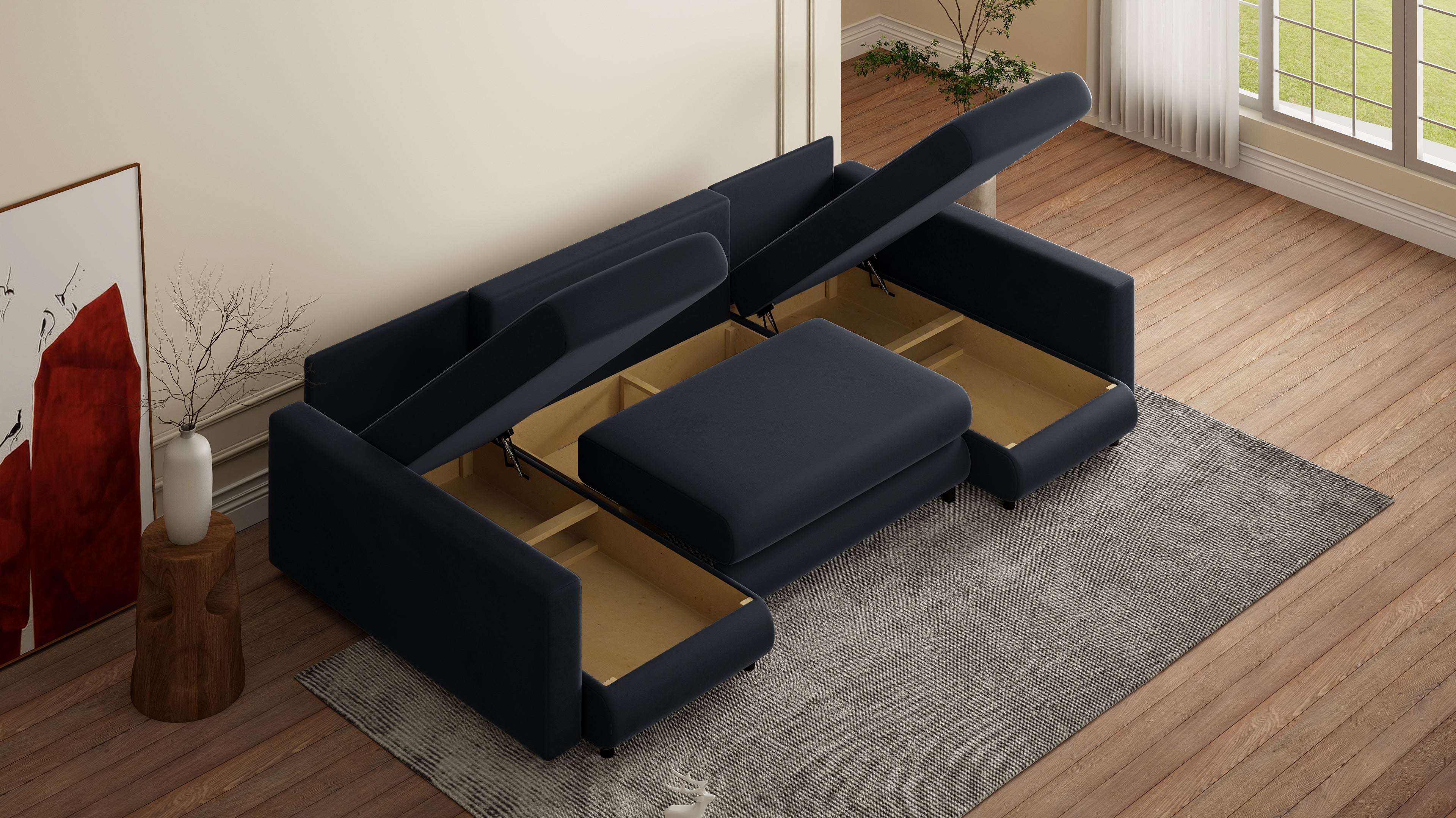 Minkštas kampas NINA-2 U