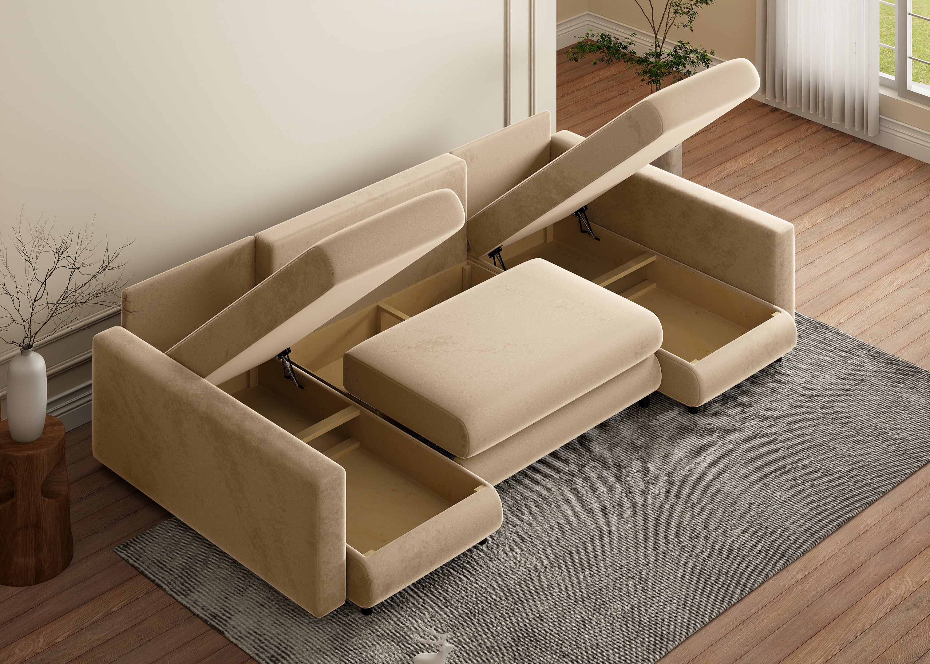 Minkštas kampas NINA-2 U