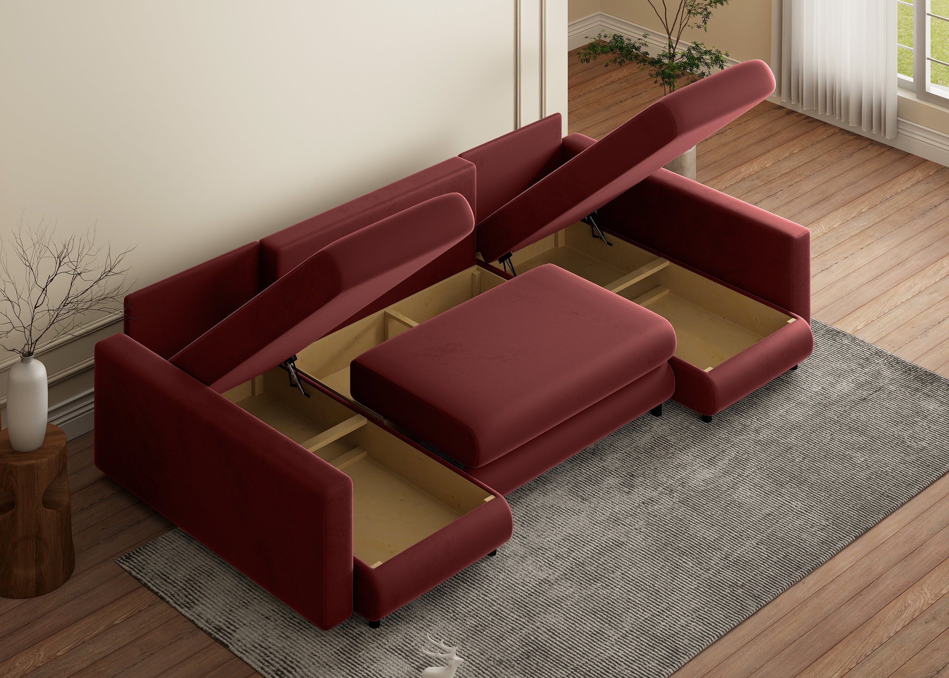 Minkštas kampas NINA-2 U