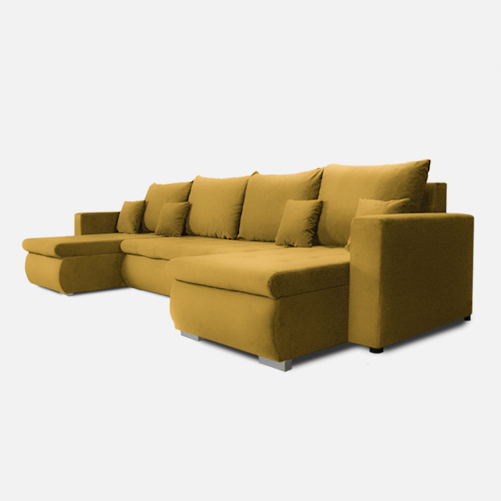 salono baldai jusu namams, LOKO U formos sofa lova skirta jusu namu dizainui