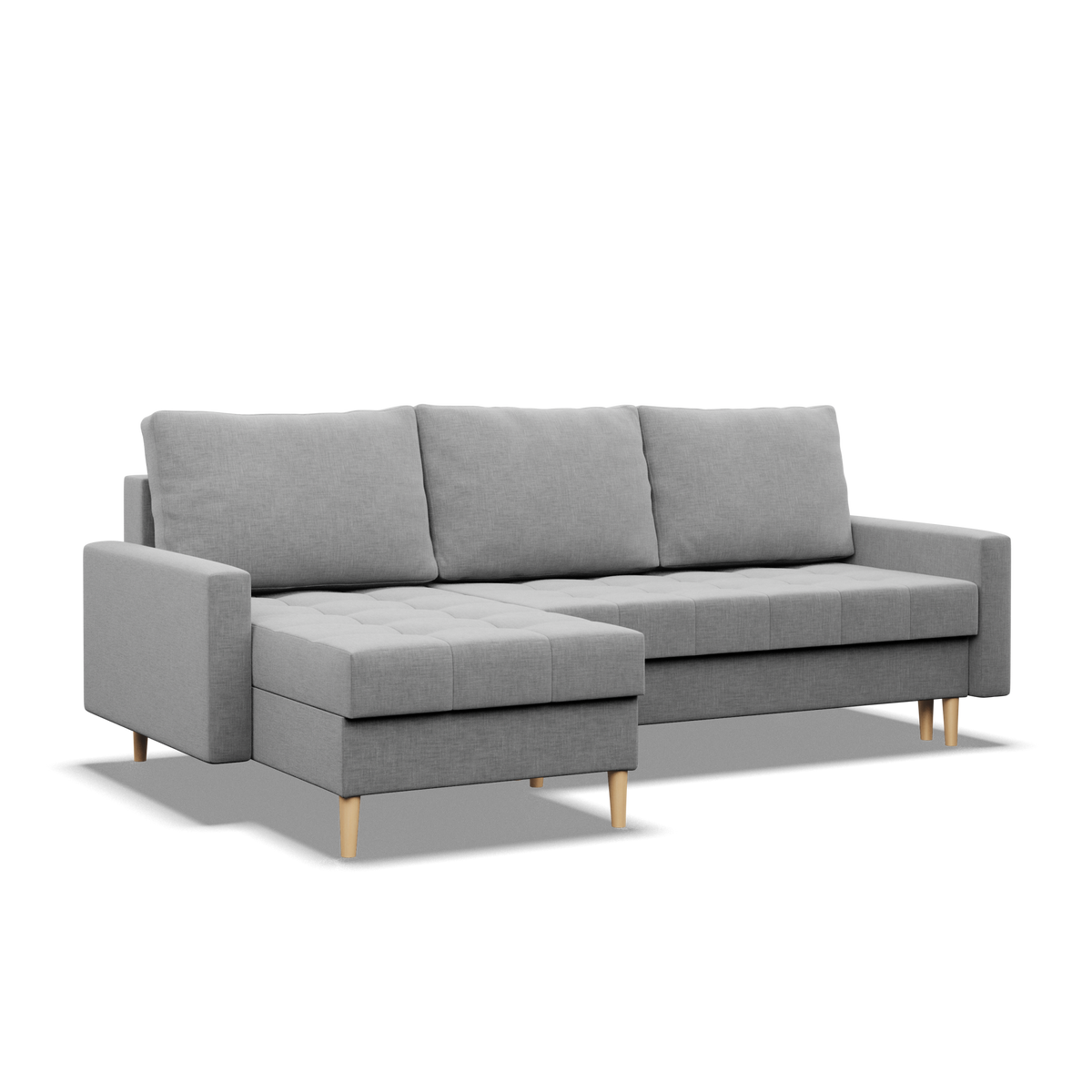 Minkštas kampas ELMA LL – LUX 32 – vaizdas kitu kampu #spalva_lux 32