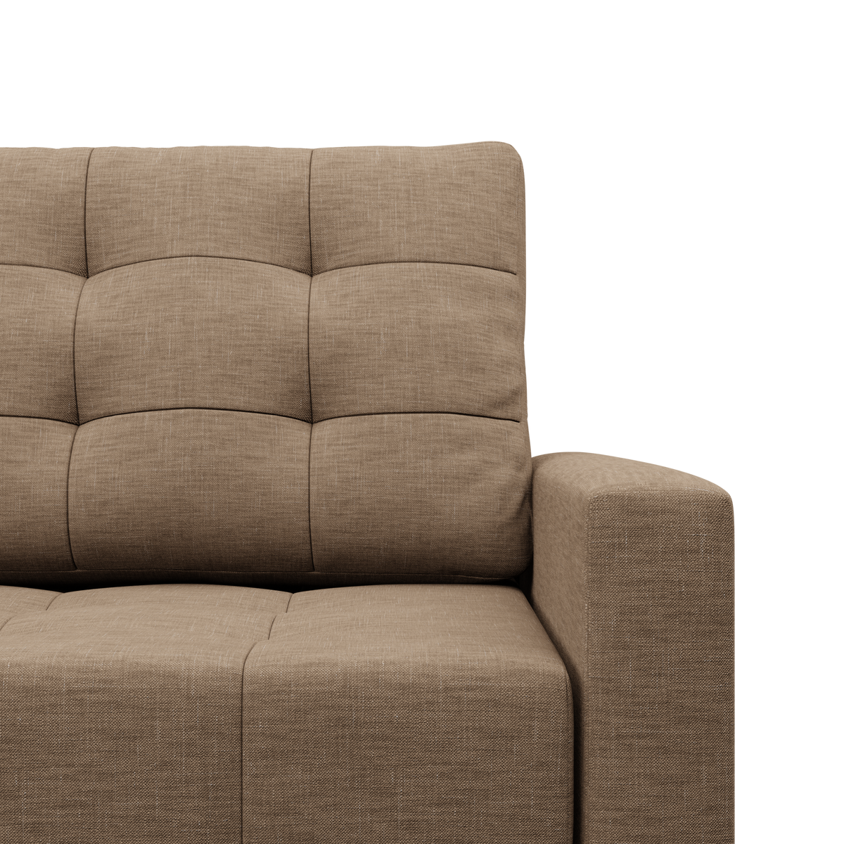 Minkštas kampas ELMA LO – LUX 02 – kairinis kampas – apmušalų detalė #spalva_lux 02
