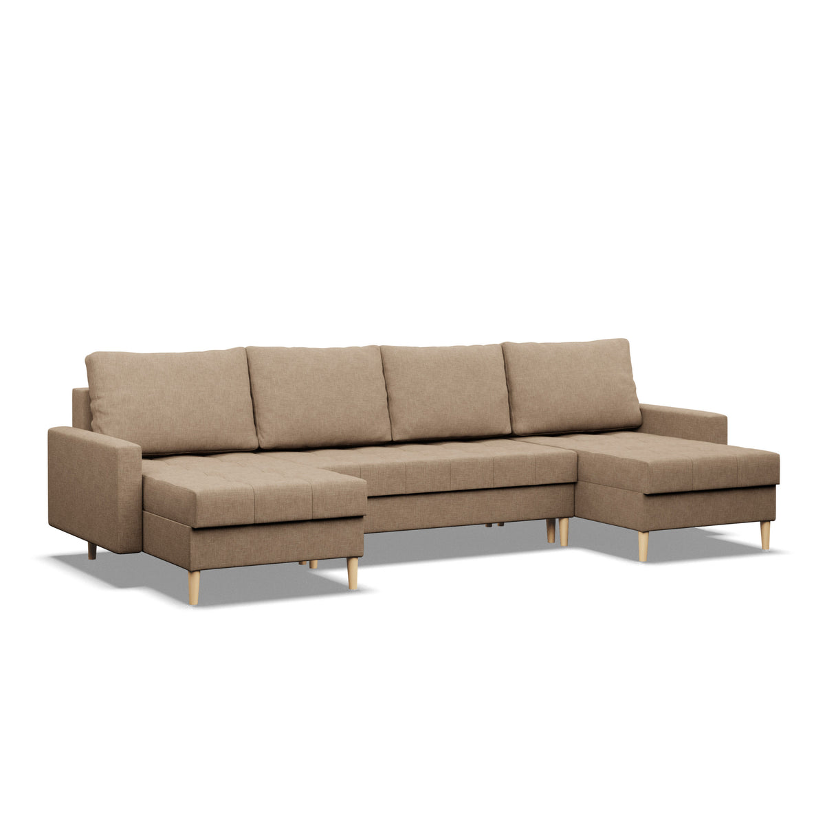 Minkštas kampas ELMA ULL – LUX 02 – vaizdas kitu kampu #spalva_lux 02