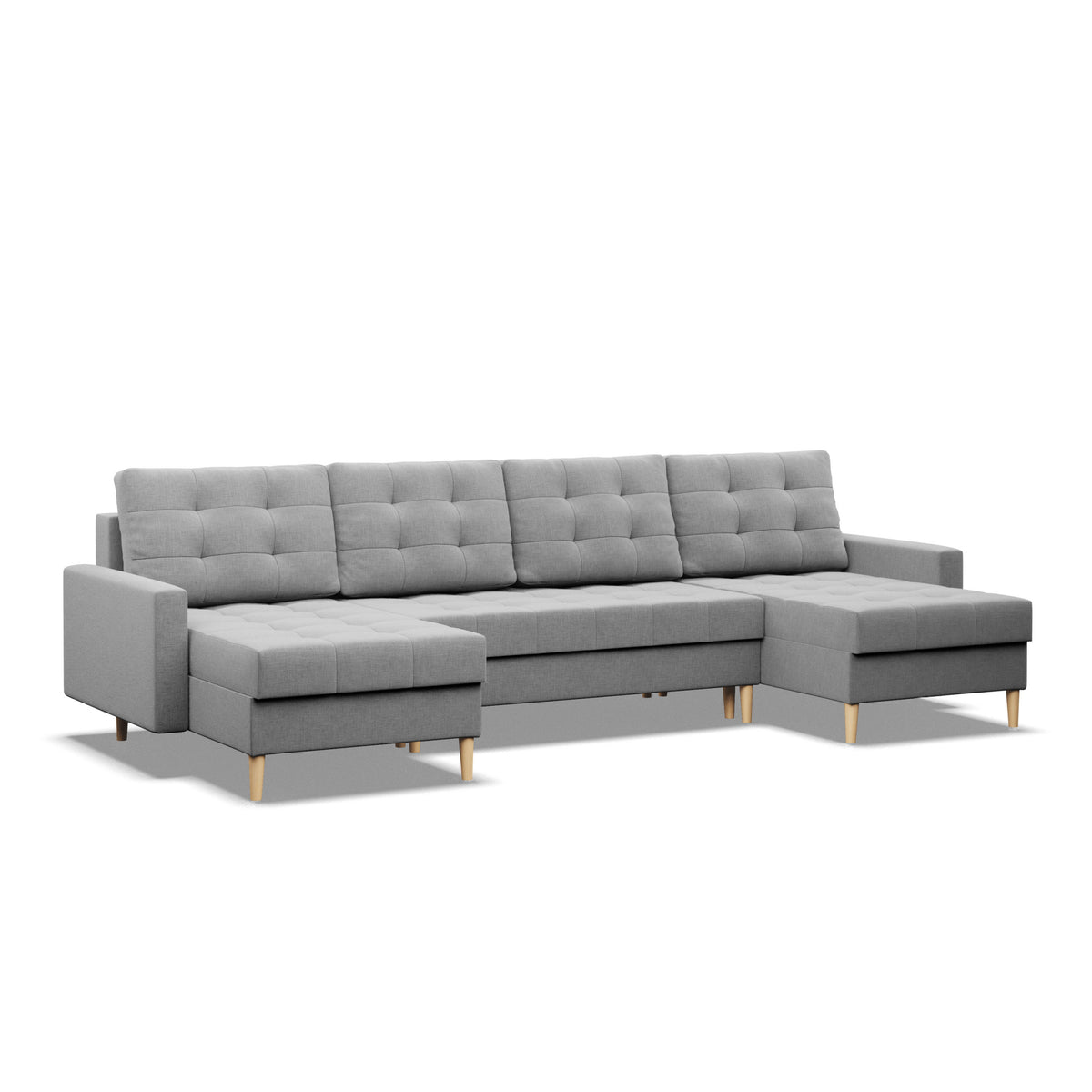 Minkštas kampas ELMA ULL – LUX 32 – vaizdas kitu kampu #spalva_lux 32